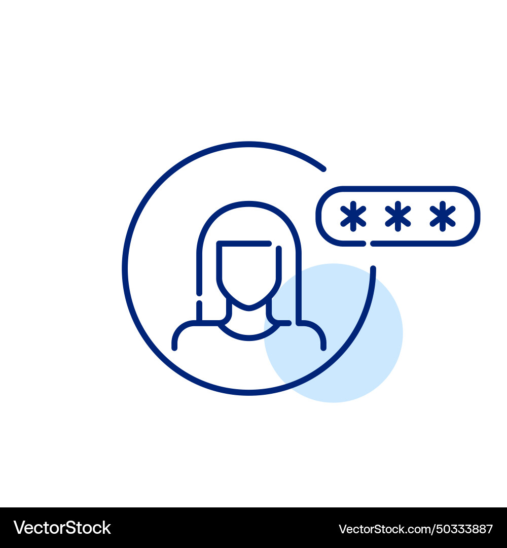 Logging into user account password protected Logging into user account password protected vector image
