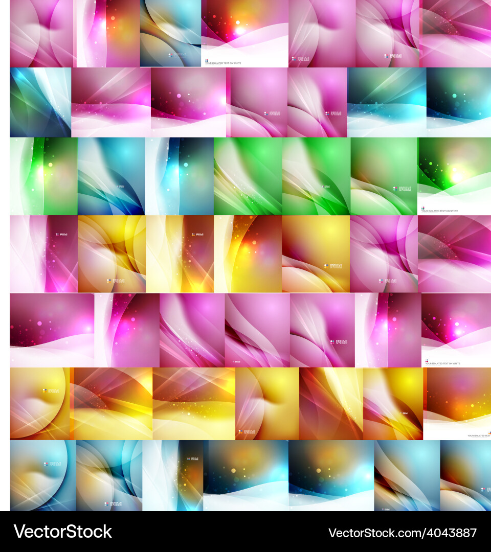 Mega set of abstract backgrounds vector image