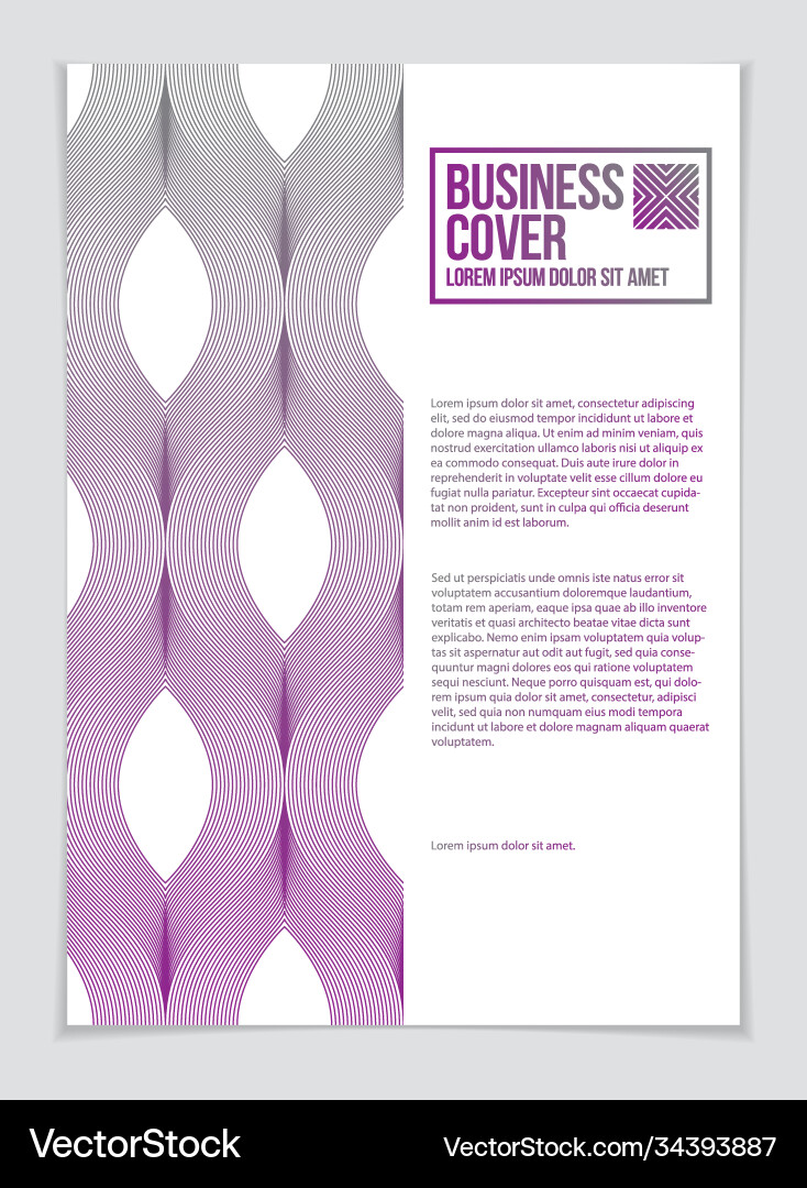 Minimalistic cover brochure design geometric Minimalistic cover brochure design geometric vector image