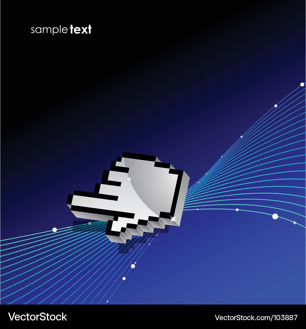 Modern cursor vector image
