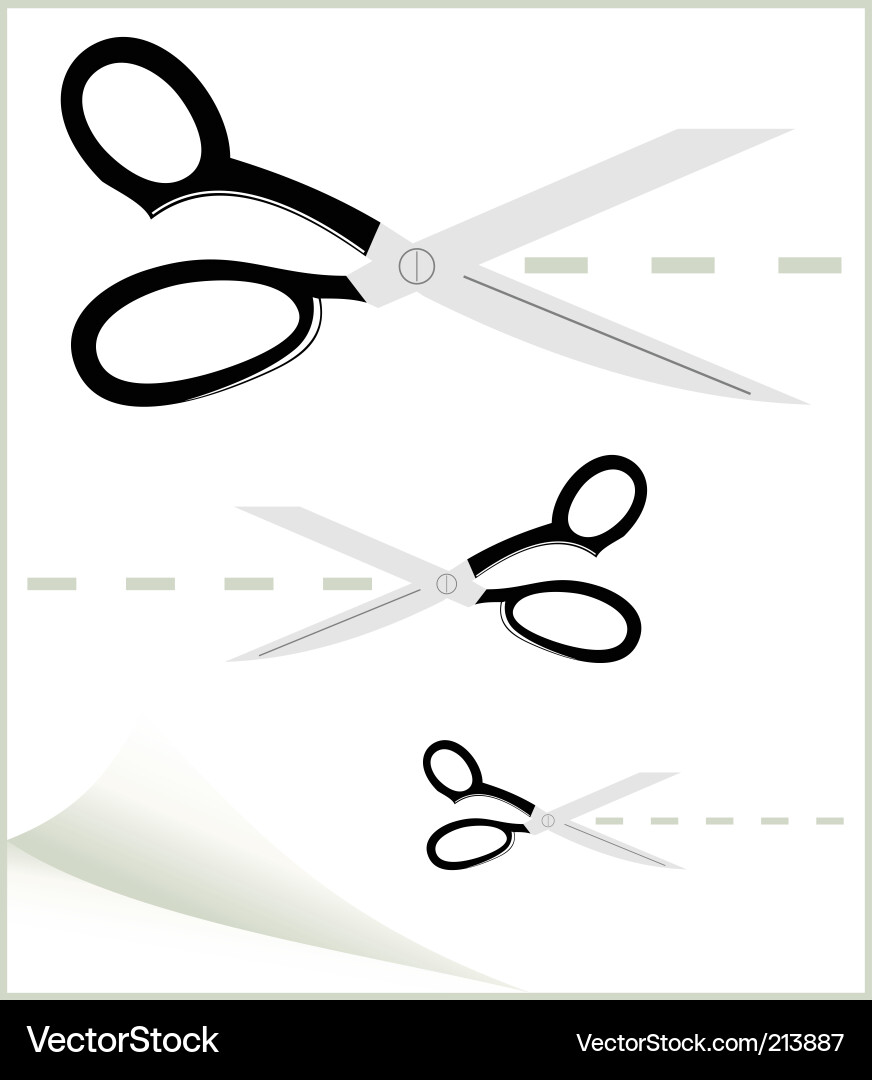 Scissors vector image