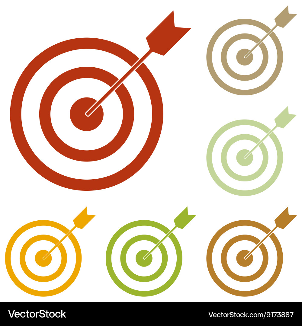 Target with dart vector image