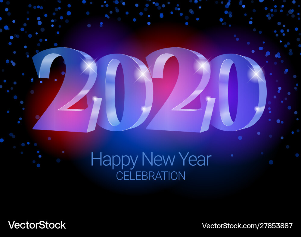 Text design 2020 Text design 2020 vector image