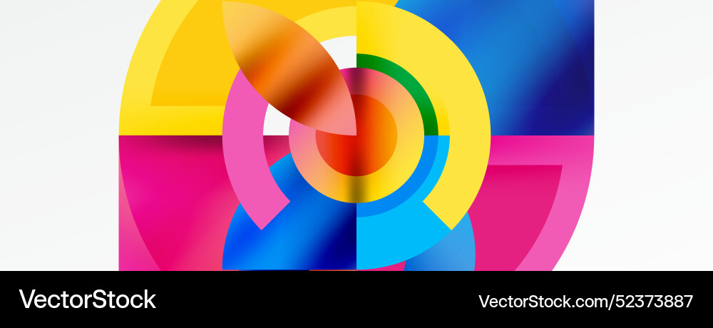 Trendy simple circle abstract background Vector Image