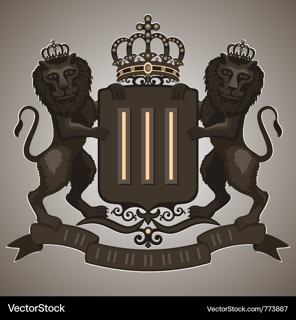 Геральдический лев. Геральдический лев щитодержатель. Герб с двумя львами. Геральдический лев вектор. Эмблема с двумя львами.