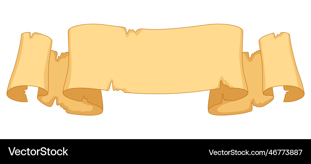 Vintage scroll image of papyrus Vector Image