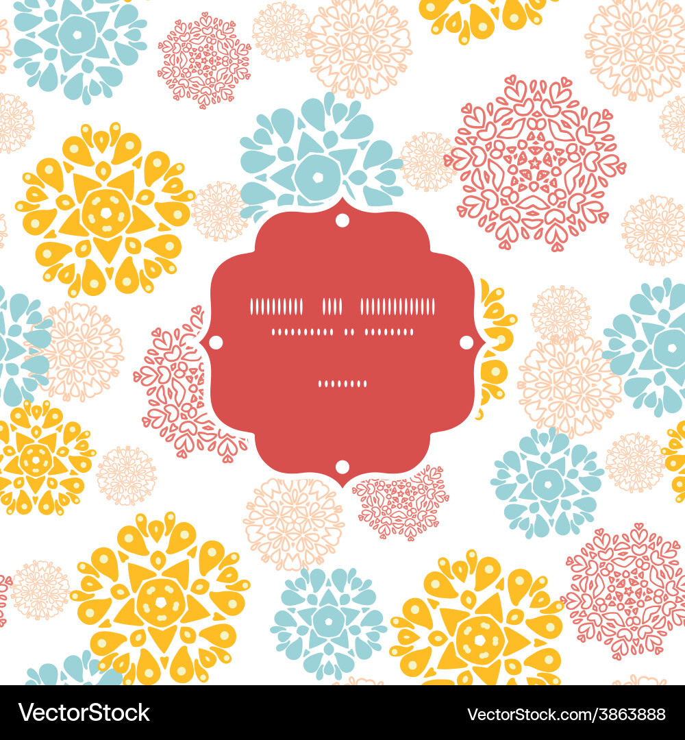 Abstract Star & Circle Pattern vector image