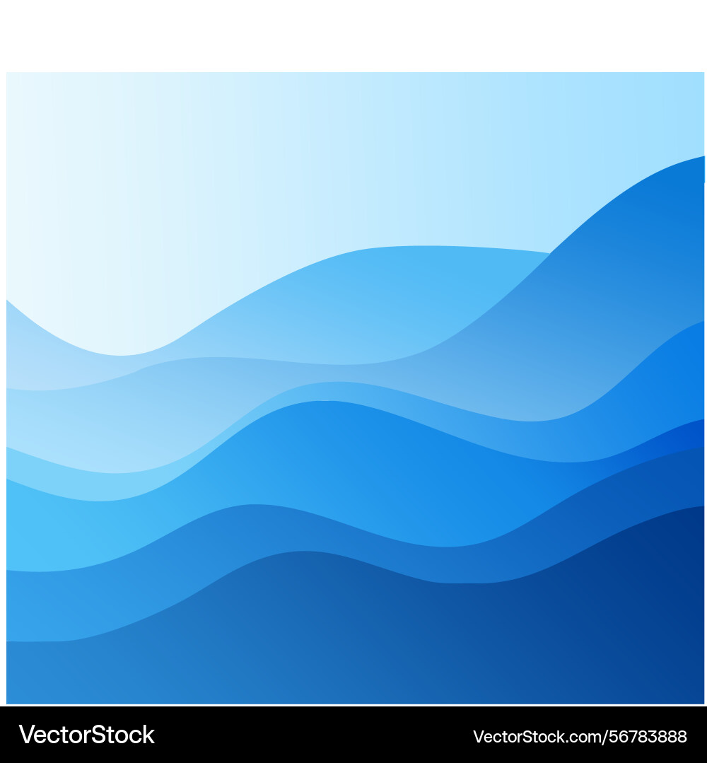 Blue abstract wave background layered curve Blue abstract wave background layered curve vector image