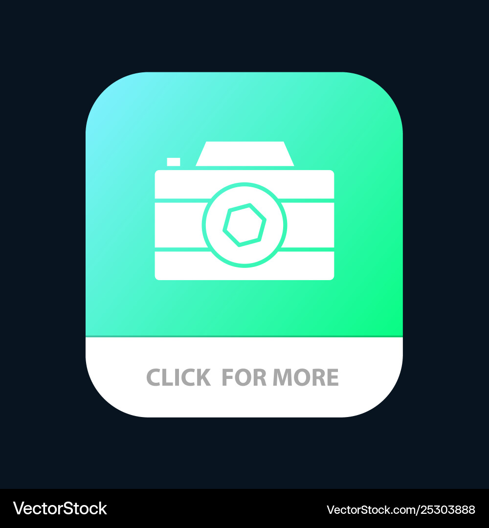 Camera image picture photo mobile app button Camera image picture photo mobile app button vector image