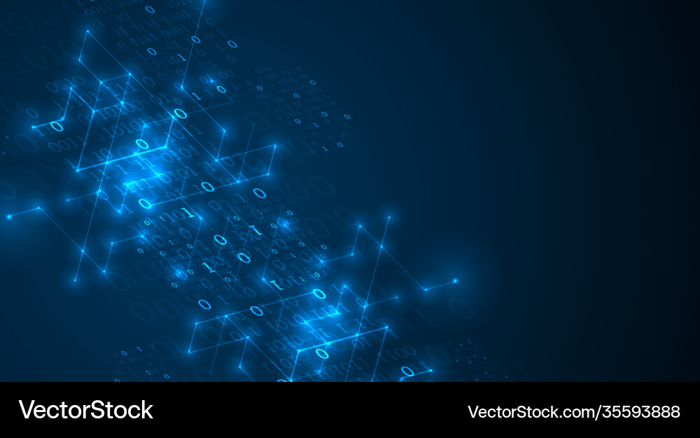 Digital technology and engineering background Digital technology and engineering background vector image