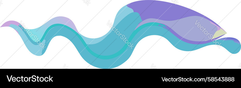 Fluid Wave Shape Gradient Vector Image