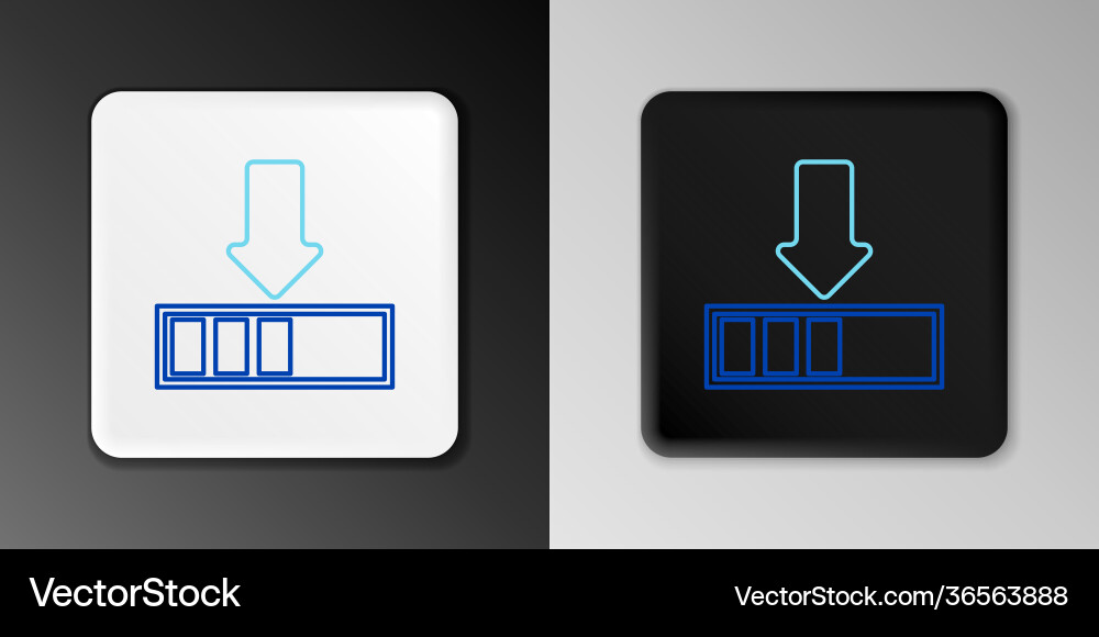 Line loading icon isolated on grey background Line loading icon isolated on grey background vector image
