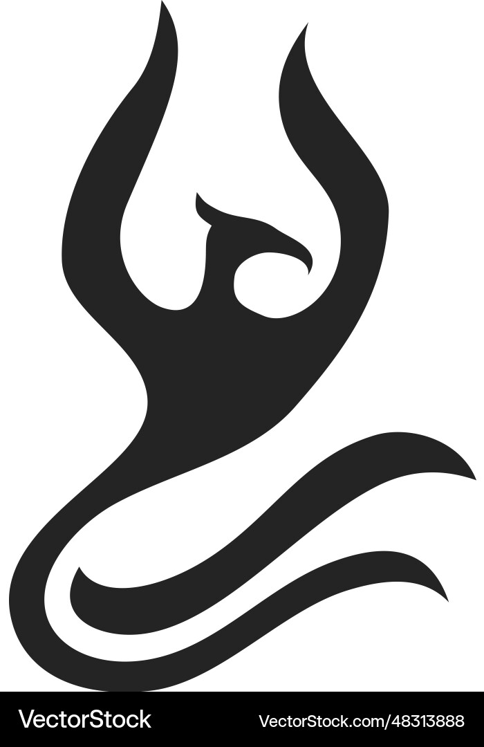 Phoenix Logo Vorlage isoliert Markenidentität Phoenix Logo Vorlage isoliert Markenidentität vektorbild