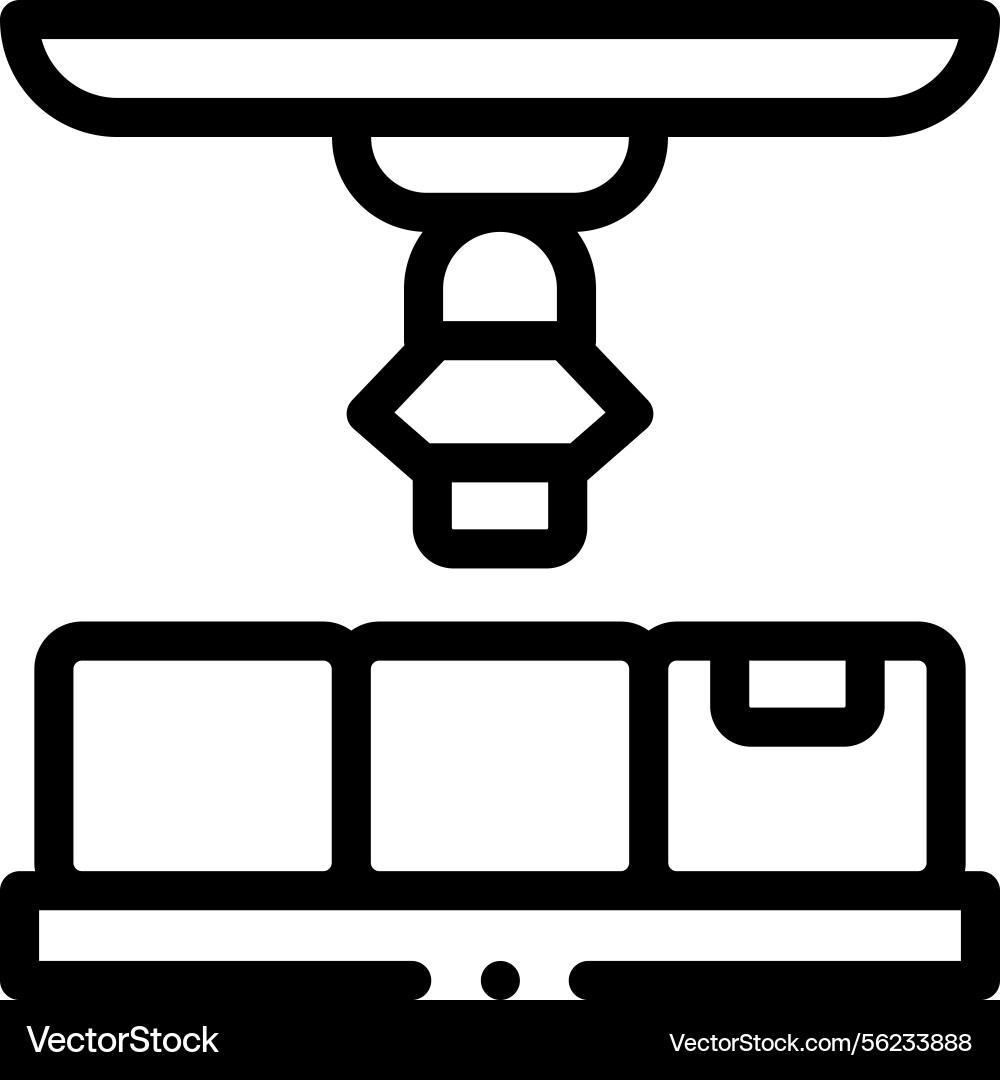 Picker icon thin linear style design isolated Picker icon thin linear style design isolated vector image
