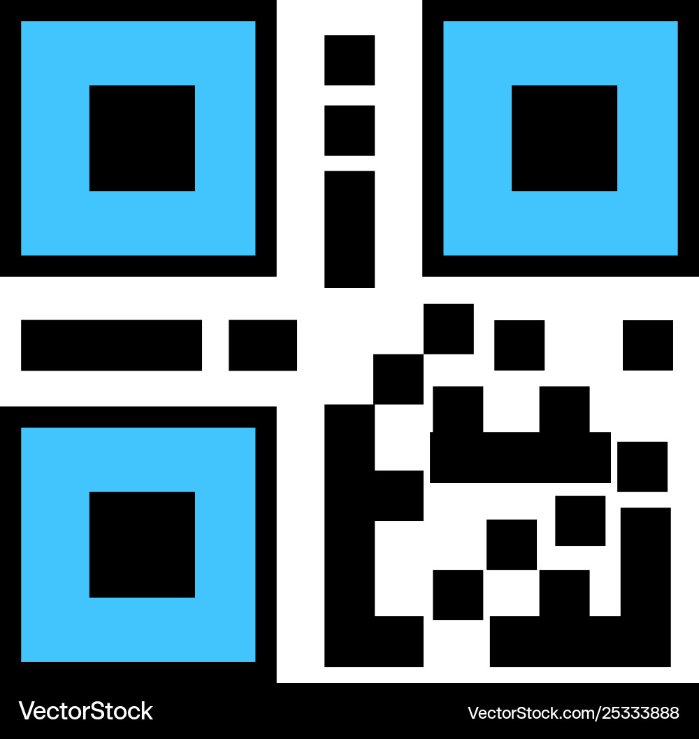 Qr code bar icon Qr code bar icon vector image