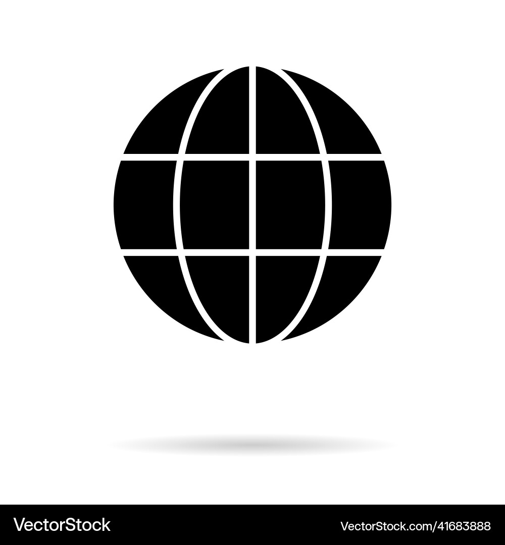 Www world wide web site symbol internet map icon Www world wide web site symbol internet map icon vector image