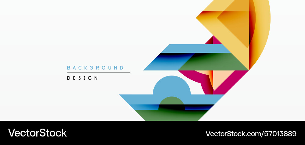Abstract geometric composition overlapping Abstract geometric composition overlapping vector image