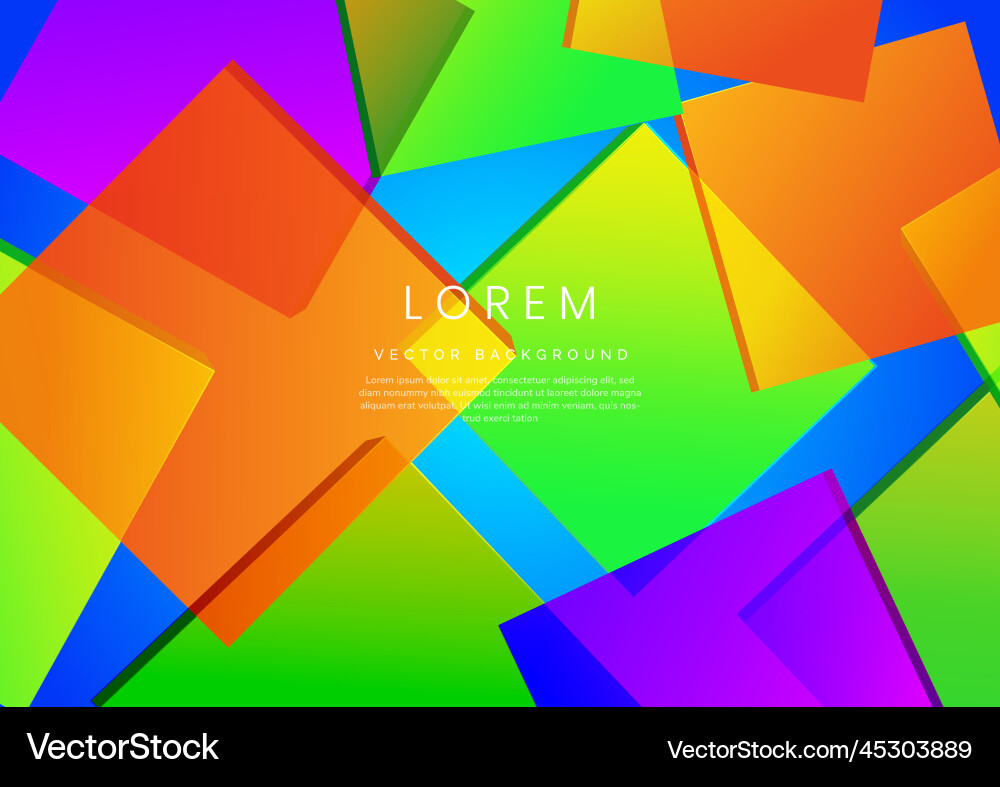 Abstract vibrant geometric square pattern Abstract vibrant geometric square pattern vector image