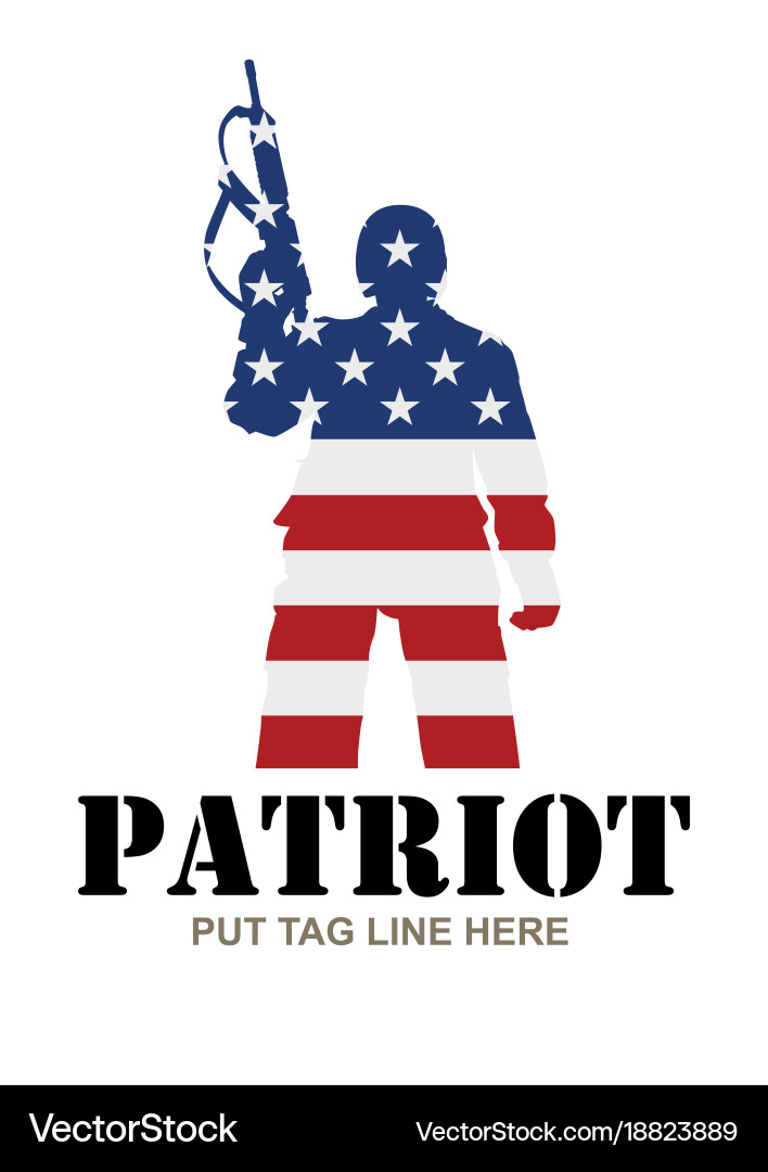 American Patriot Symbol Vector Image