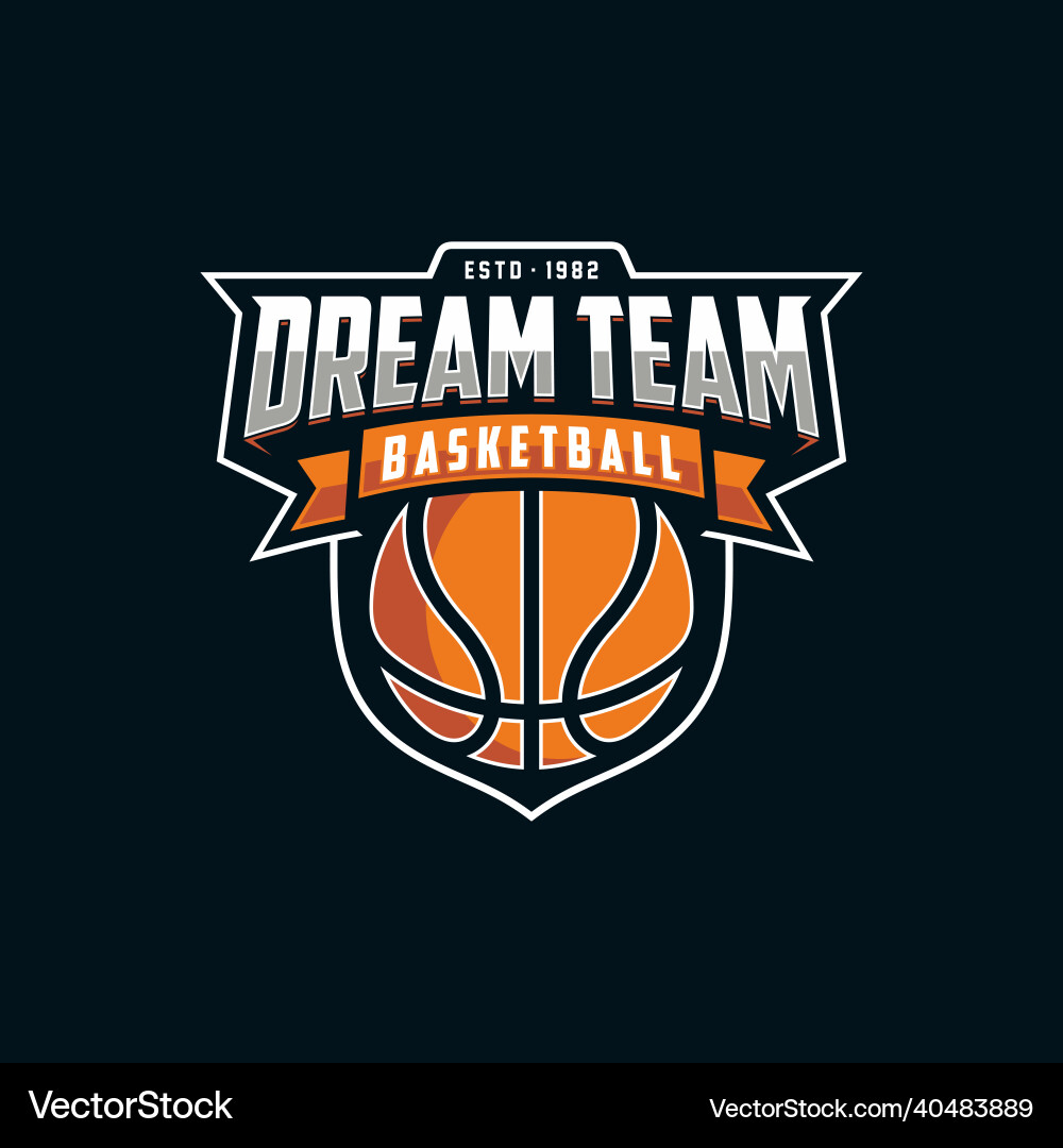 Basketball Club Emblem vector image
