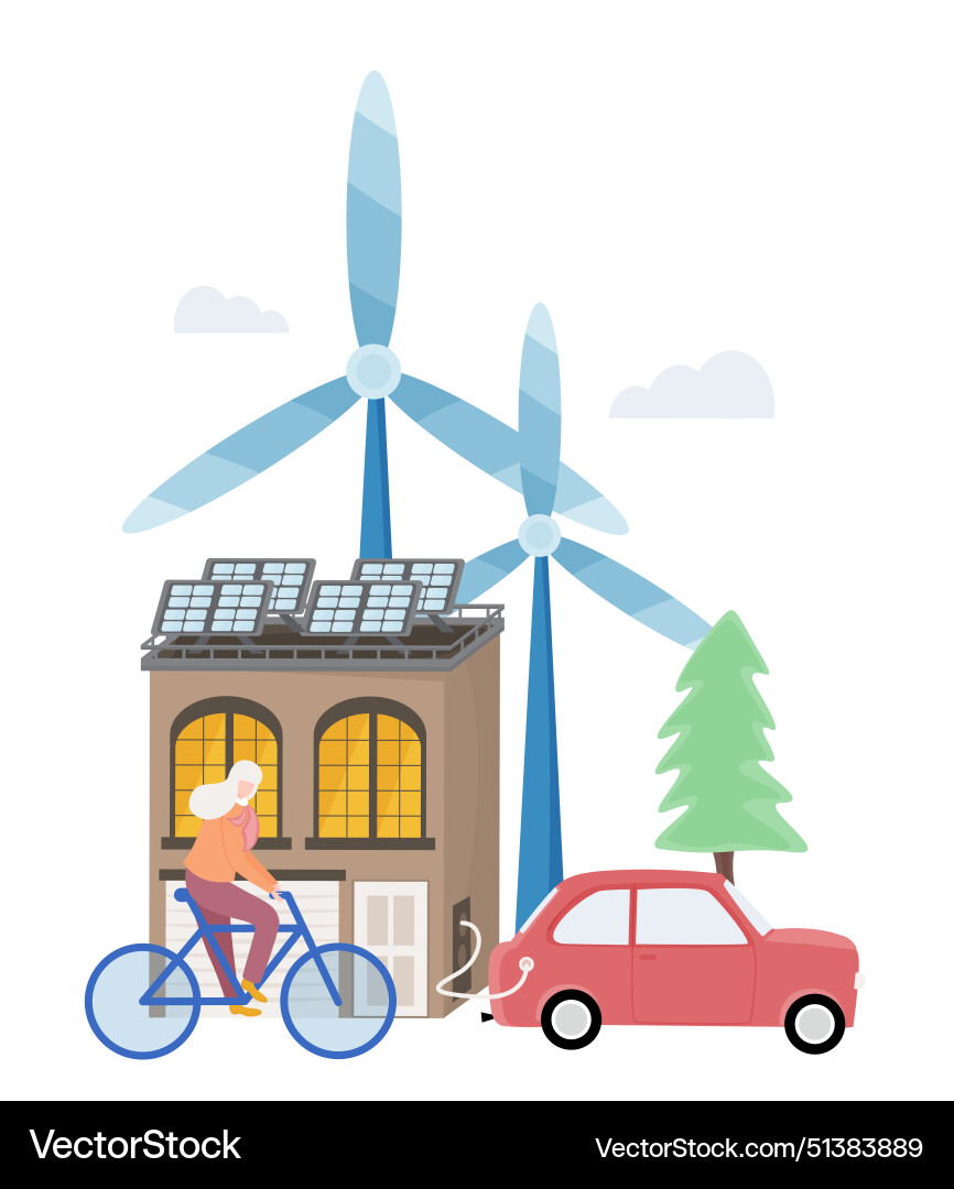 Concept of ecology problems and alternative Concept of ecology problems and alternative vector image