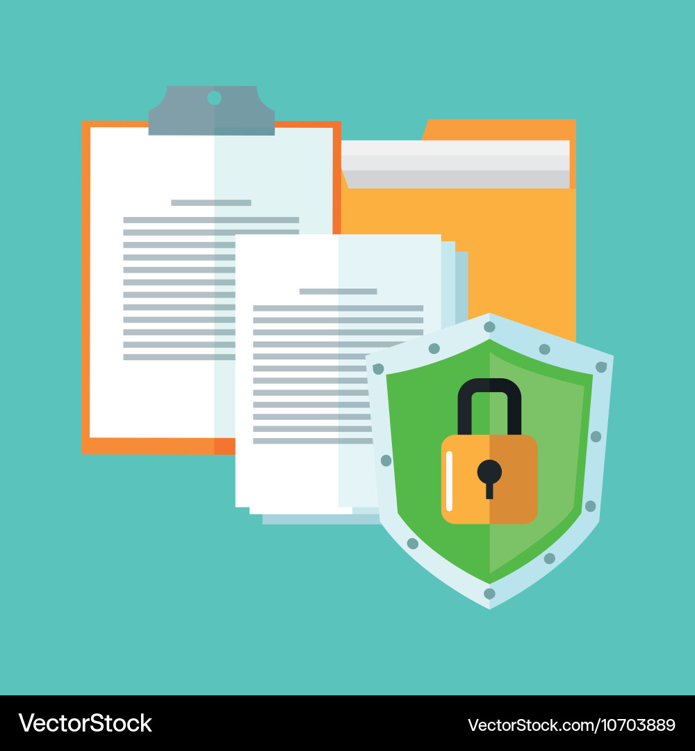 Cyber security system and media design Vector Image