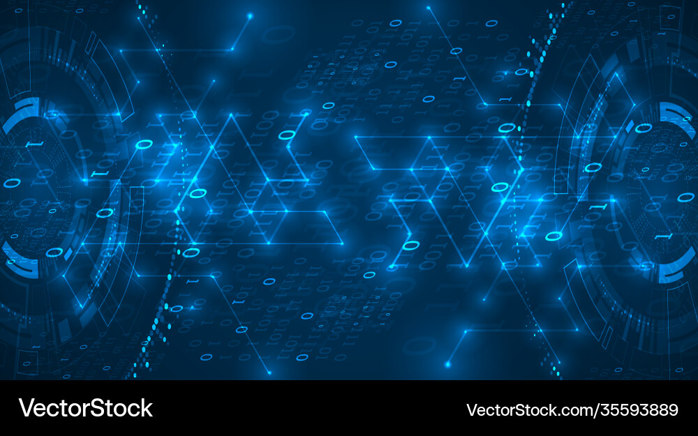 Digital technology and engineering background Digital technology and engineering background vector image