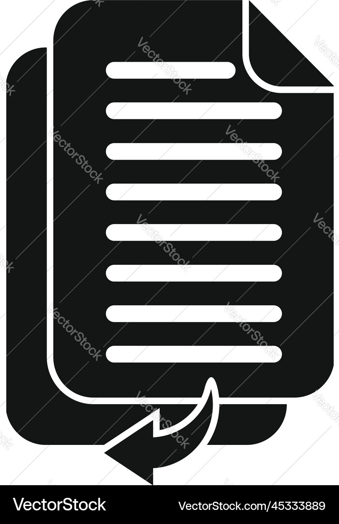 File transfer icon simple backup data vector image