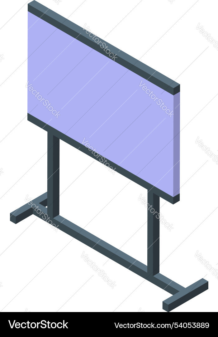 Interactive whiteboard displaying presentation Interactive whiteboard displaying presentation vector image