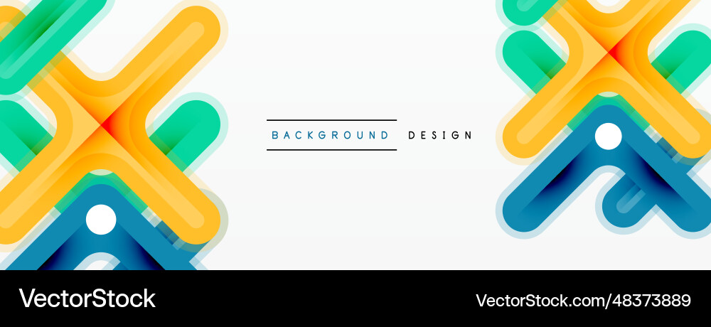 Minimal geometric background cross line design Minimal geometric background cross line design Vector Image