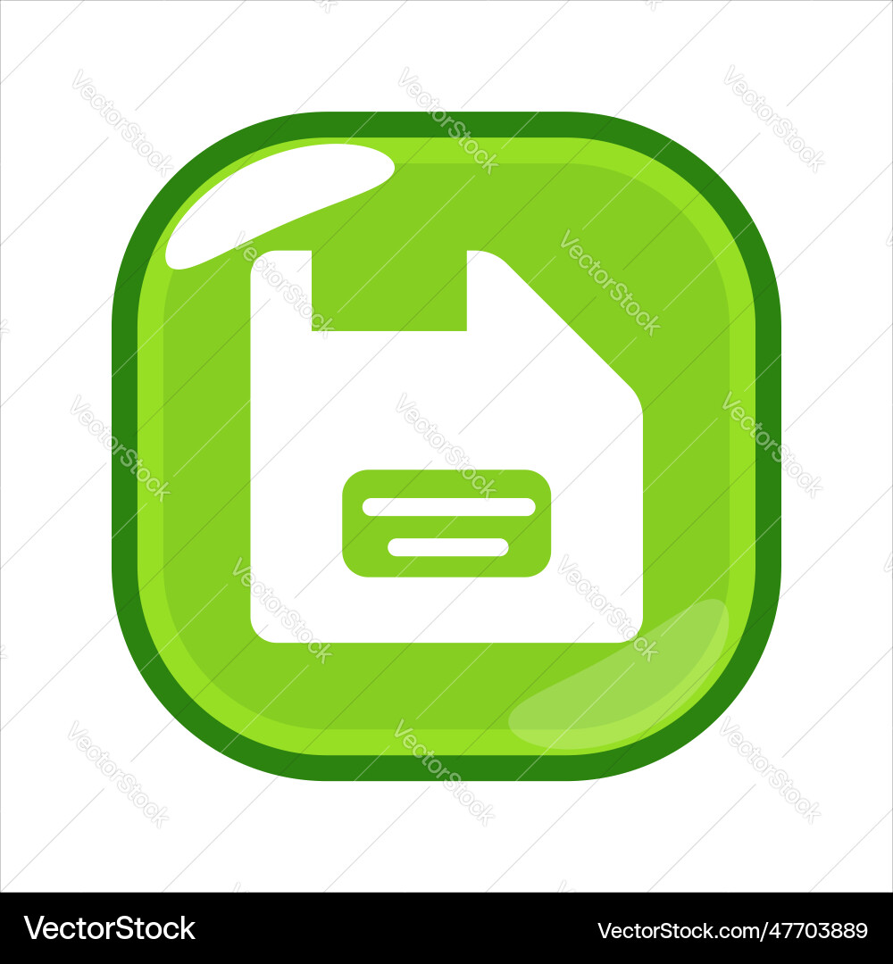 Save file format icon vector image