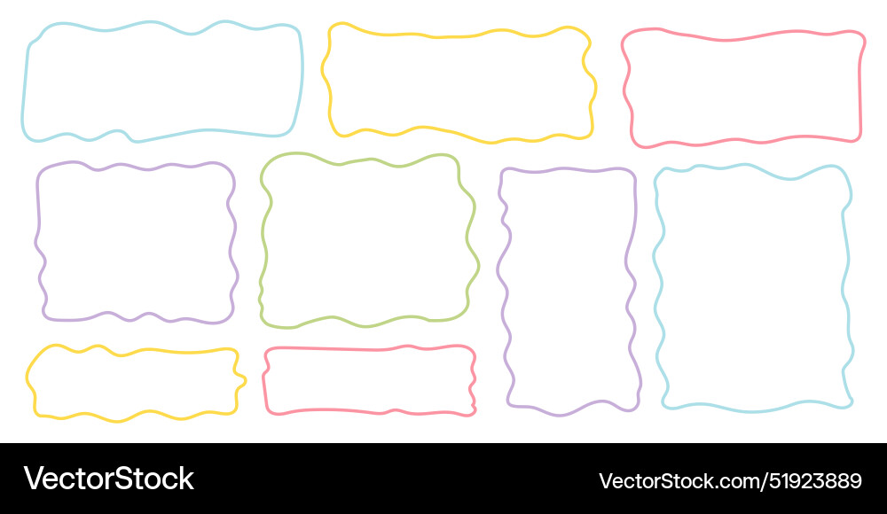 Set rectangle and square paper quote frames Set rectangle and square paper quote frames vector image