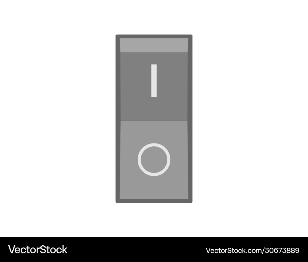 Switch on or off toggle to enable disable Switch on or off toggle to enable disable vector image