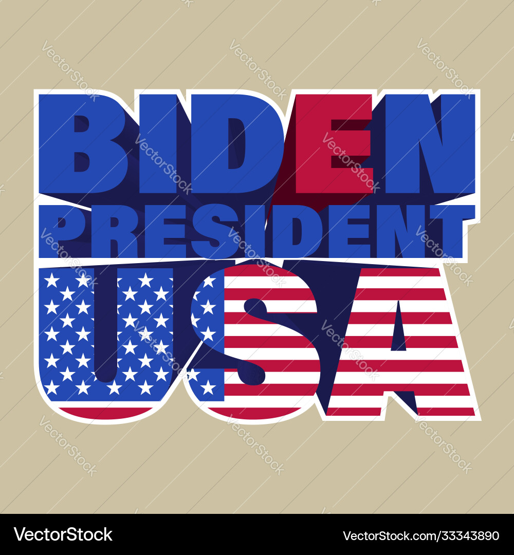 Biden USA President Sticker vector image