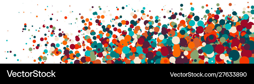 Colorful universe distribution computational vector image