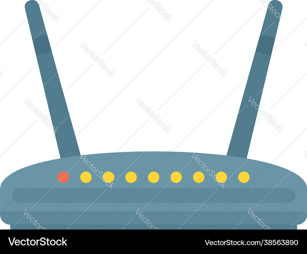 Computer router icon flat isolated Computer router icon flat isolated vector image