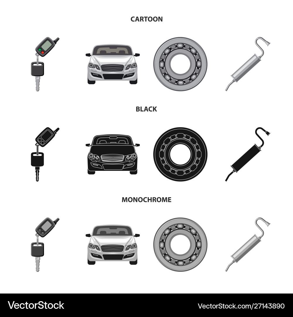 Design auto and part icon collection Design auto and part icon collection Vector Image