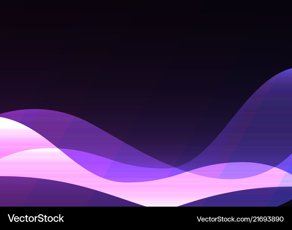 Purple line curve transparent layer abstract vector image