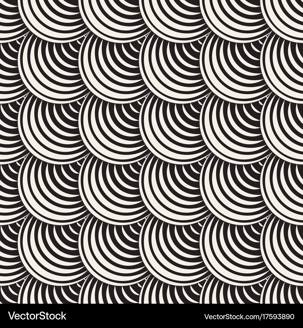 Seamless rounded lines pattern abstract Vector Image