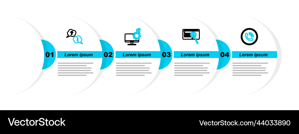 Set line phone call system bug concept computer Set line phone call system bug concept computer vector image
