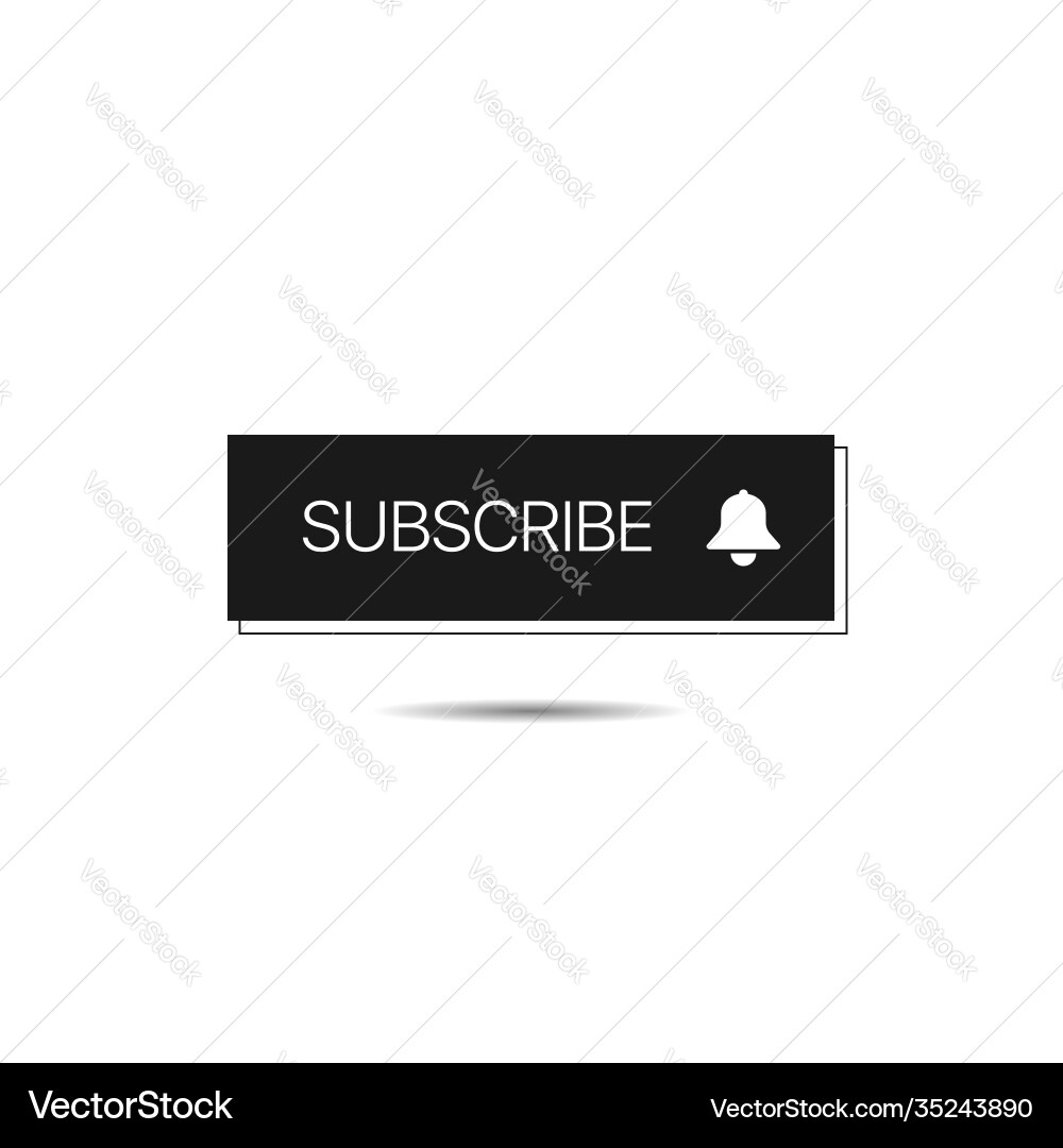 Subscribe button template Subscribe button template vector image