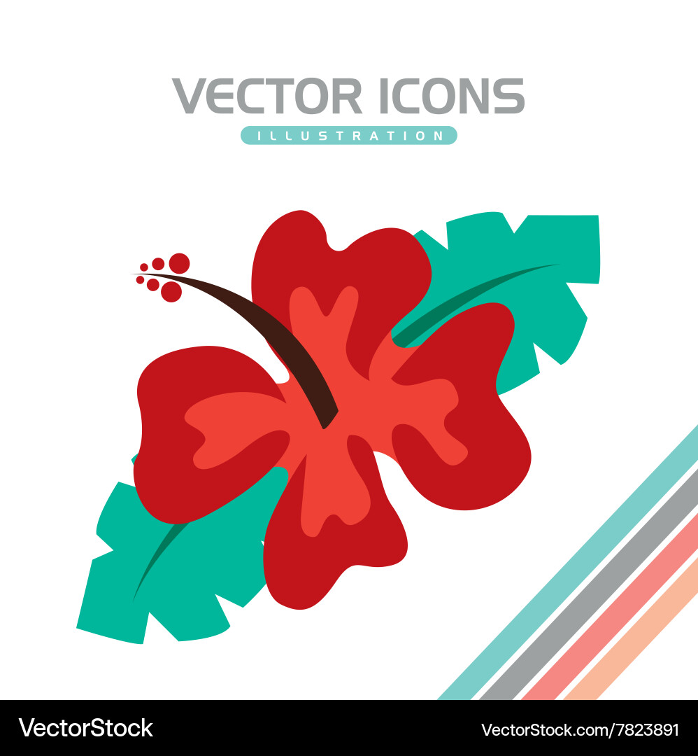 Design des Strandkonzepts Vektorbild