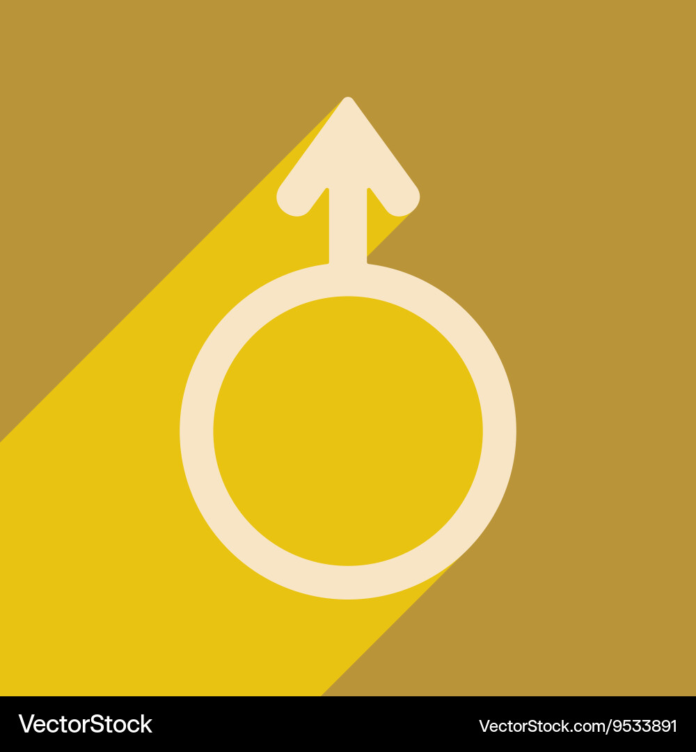 Flat with shadow icon and mobile application vector image