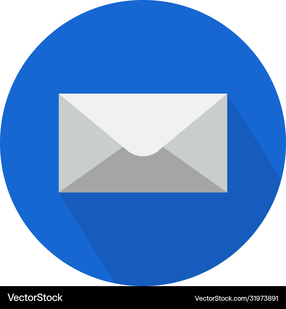 Mail e-mail icon symbol on color background Mail e-mail icon symbol on color background Vector Image