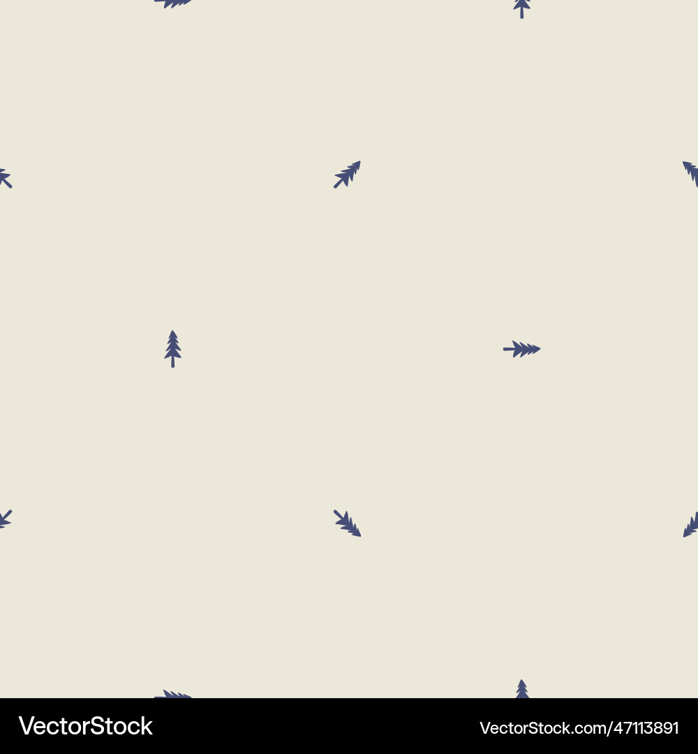 Masculine block print woodland tree pattern Masculine block print woodland tree pattern Vector Image