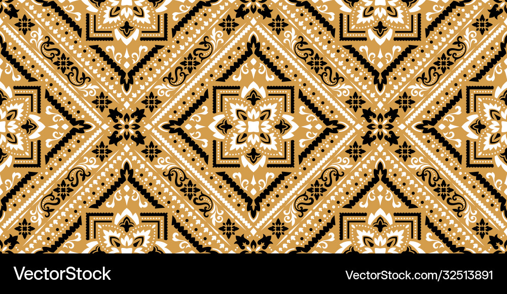 Paisley Bandana Pattern Vector Image