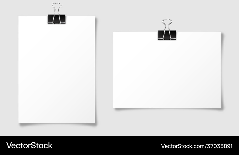 Realistic blank paper sheet in a4 format Realistic blank paper sheet in a4 format vector image