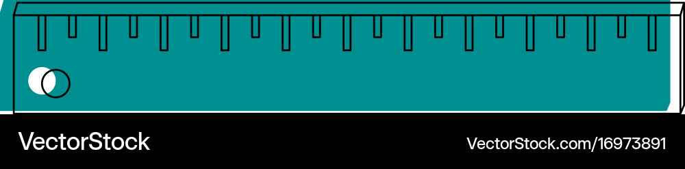Ruler measuring device icon image vector image