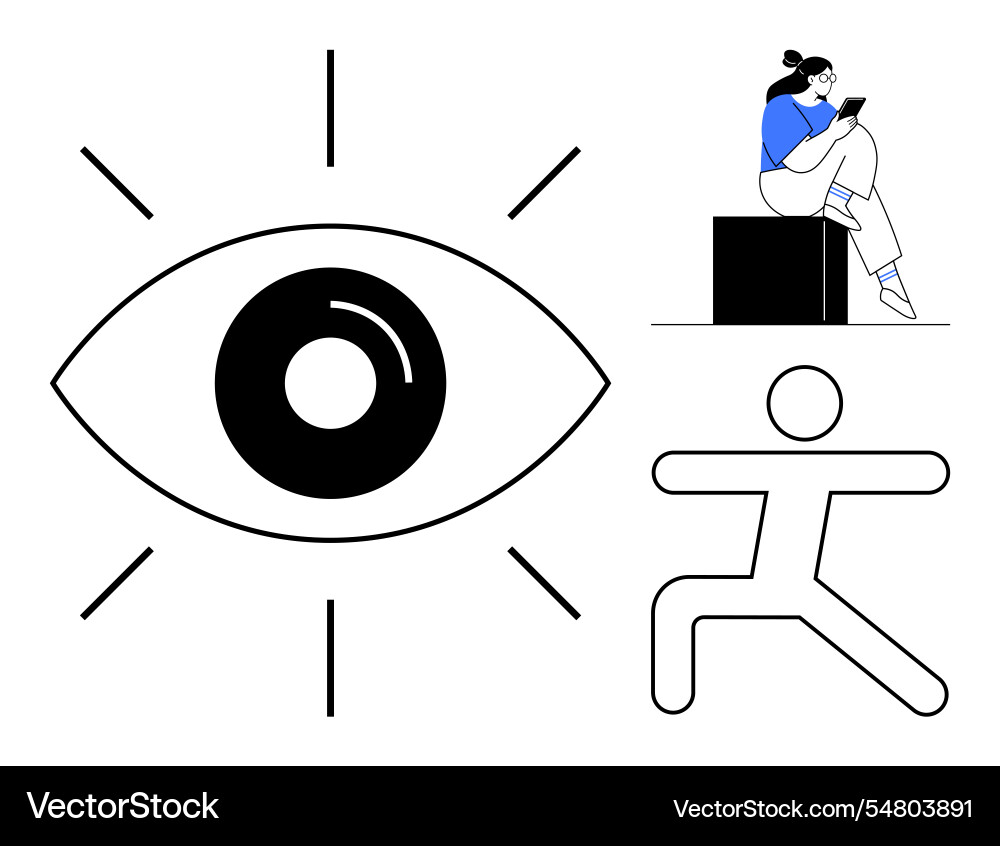 Visual elements of observation learning Visual elements of observation learning Vector Image
