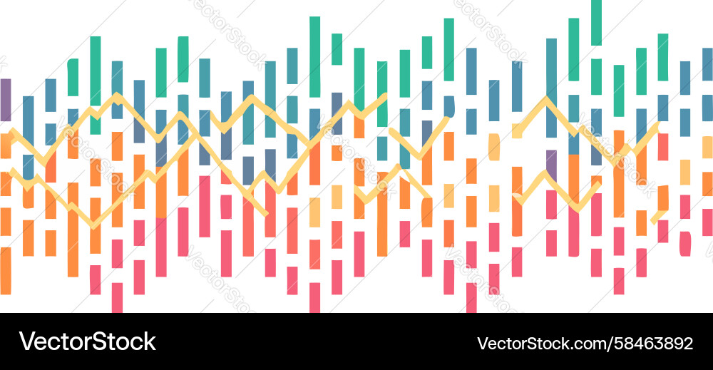 Abstract Sound Wave Pattern Vector Image